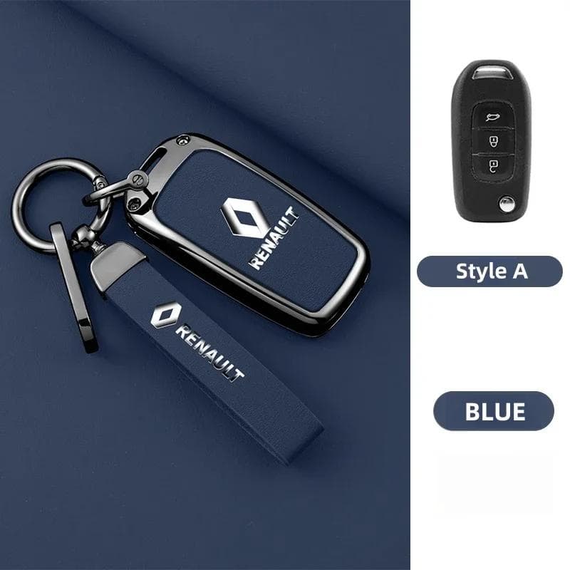 Hub Caps Zinc Alloy Car Key Case Cover Shell Keychain For Renault Koleos Captur Kadjar Megane Clio 5 Talisman Arkana Zoe Scenic
