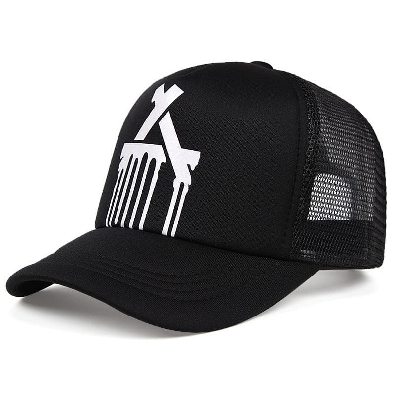 Fashion Breathable Net Hat Letter Baseball Hat Men Women Adjustable Hip Hop Snapback Caps Adult Unisex Sunshade Cowboy Hat