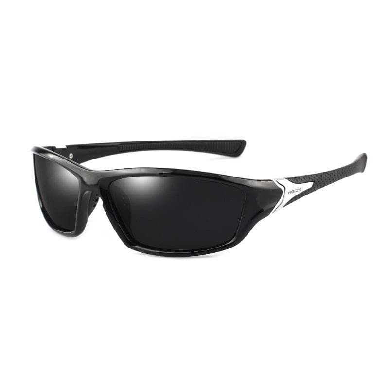 Classic Design Men Sports Sunglasses Anti Glare Polarized Sunglasses UV400 Protection Riding Cycling Driving Glasses black