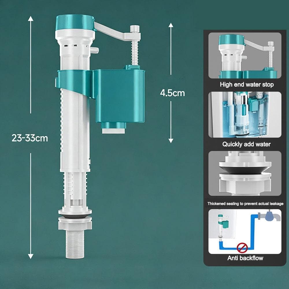 Silent Toilet Cistern Fill Valve Adjustable Water Tank Inlet Valve Toilet Accessories 01
