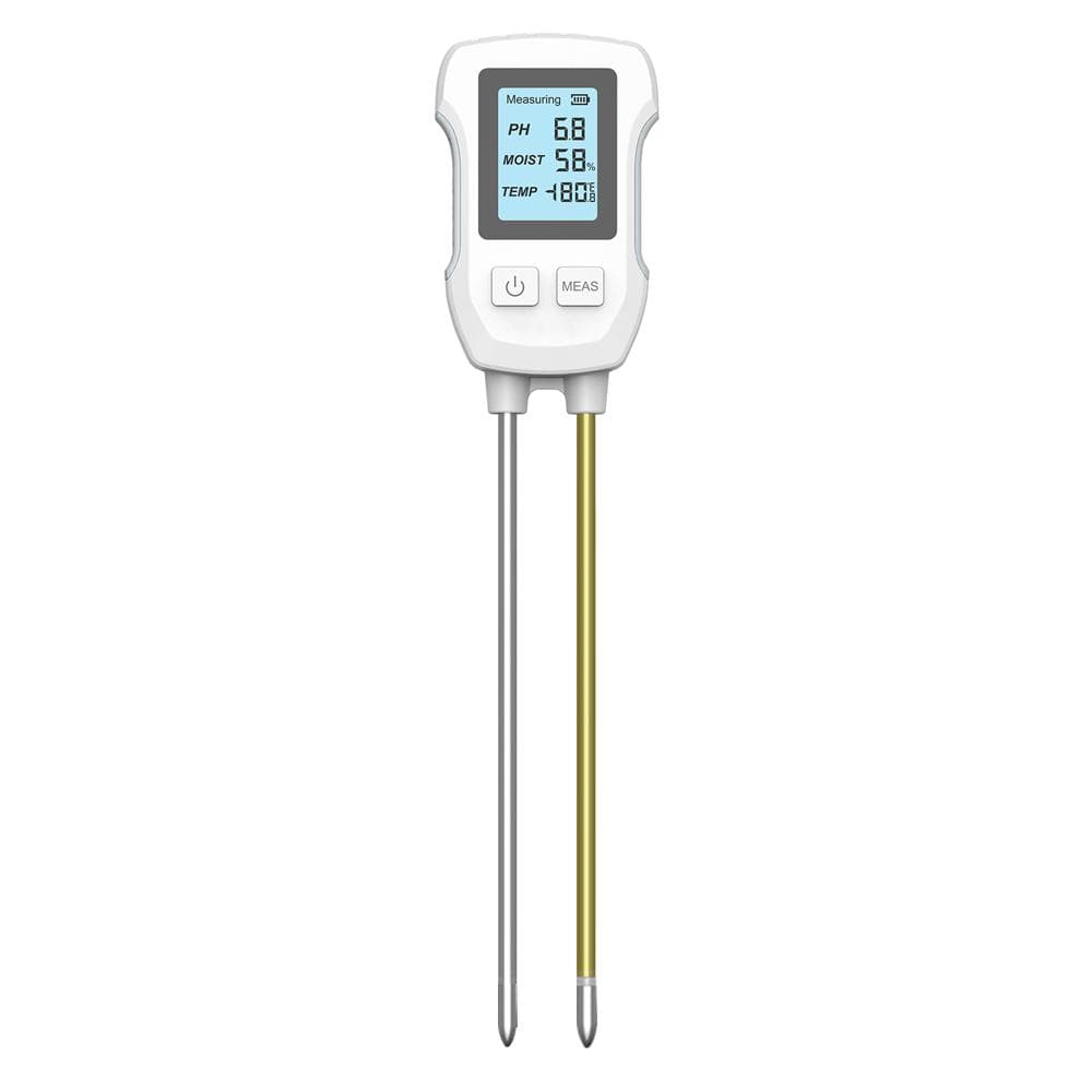 3in1 Soil PH Value Ambient Temperature Humidity Test Meter Indoor Potted Plant Measuring Instrument white