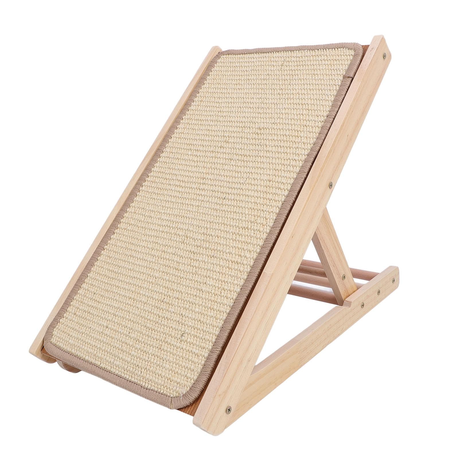 Sisal Cat Scratching Ramp Adjustable Height Furniture Protector Vertical Cat Scratcher for Cat Claw