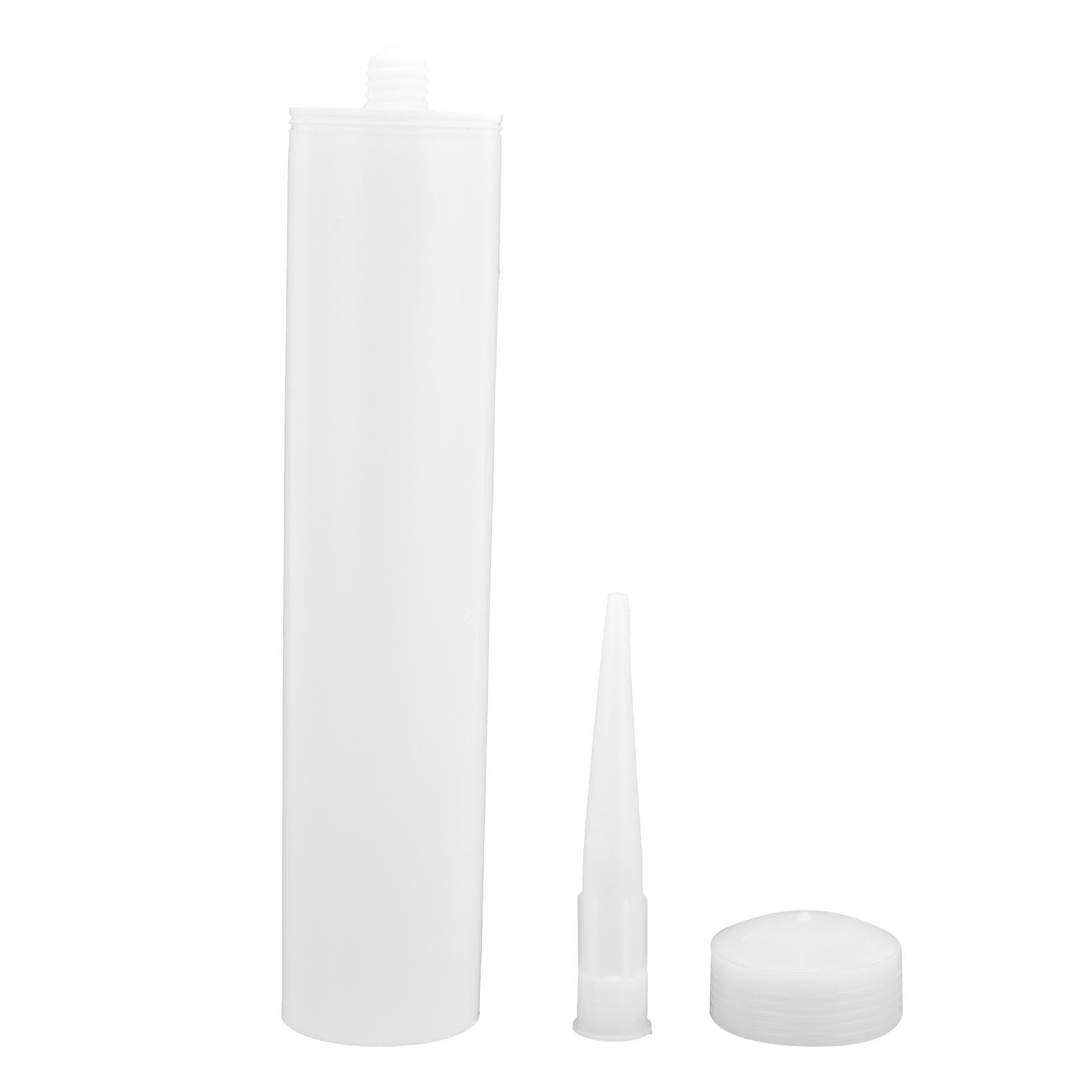 5 Sets Caulk Tube 300ml PC Caulking Sealant Squeeze Nozzle Plug Kit for DIY Construction
