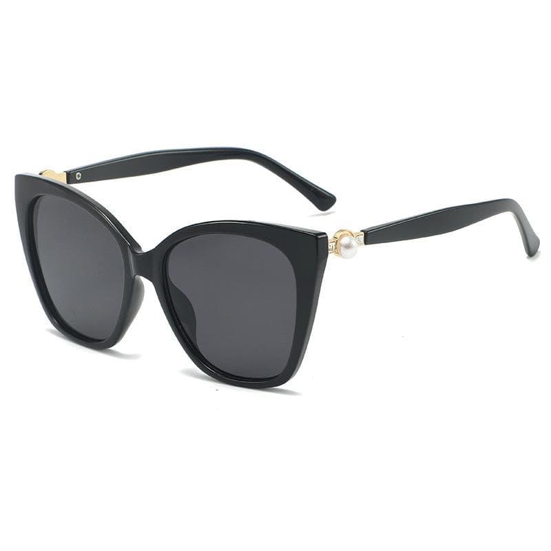 Cat's Eye Fashion Sunglasses Pearl Anti-blue Light Large Frame Glasses Stylish Women's Eyewear Trendy Accessories