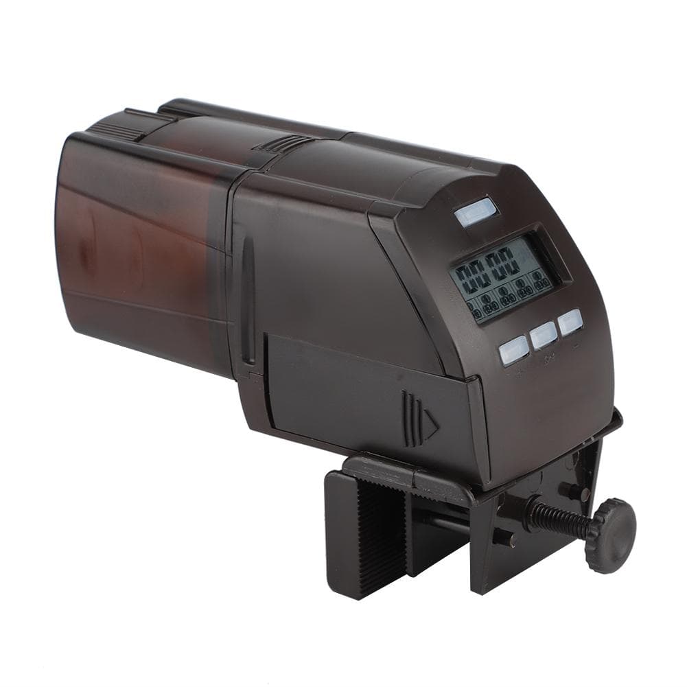 Intelligent Electric LCD Automatic Feeder with Fixing Clip for Fish Tank Aquarium