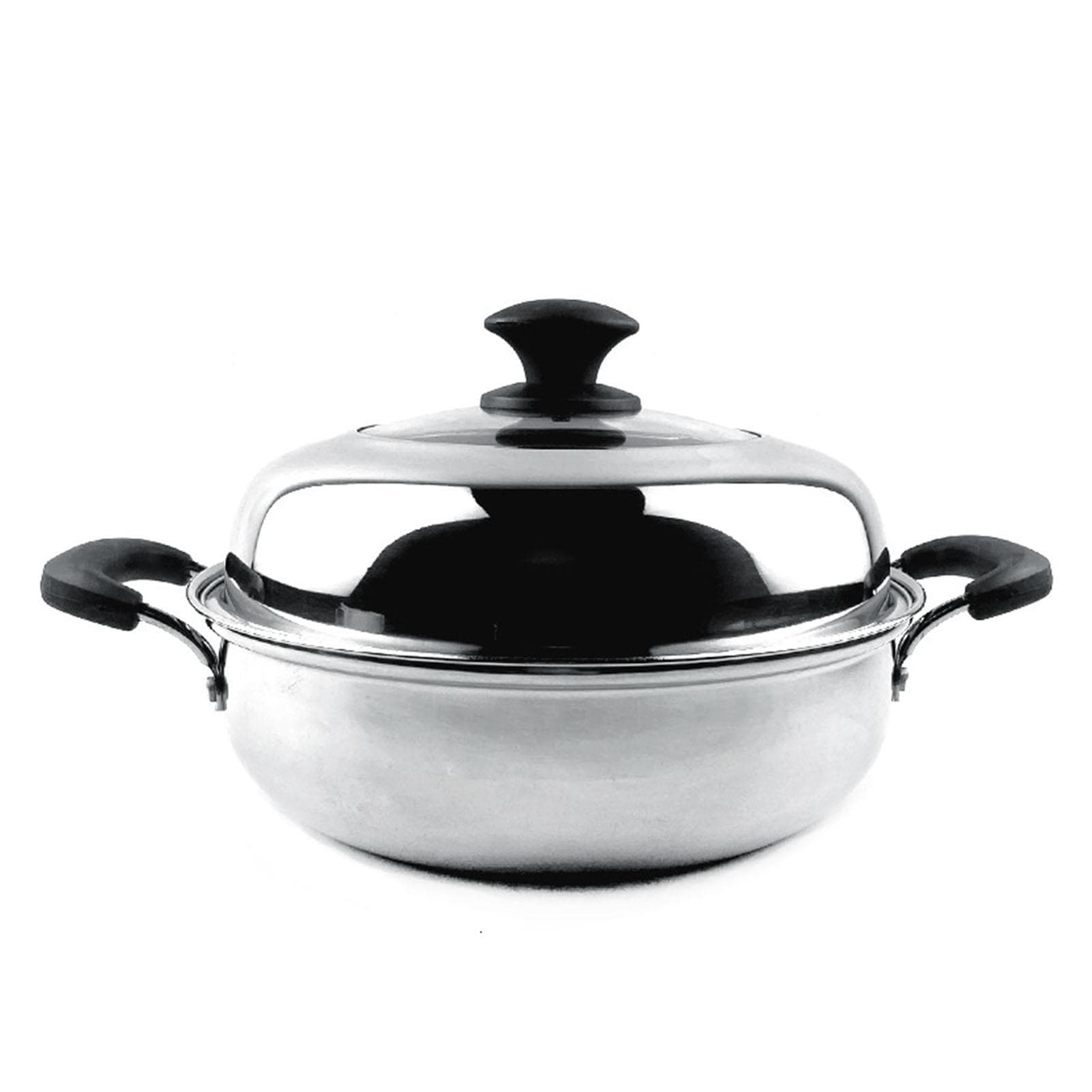 Stainless Steel Steam Pot Professional High Efficiency Thickened Single Layer Stainless Steel 28cm / 11.0in
