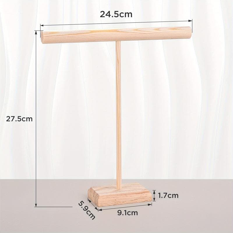 Solid Wood Jewelry Props Display Stand Bracelet Necklace Hair Band Jewelry Storage Display Rack With Wooden Base Supply