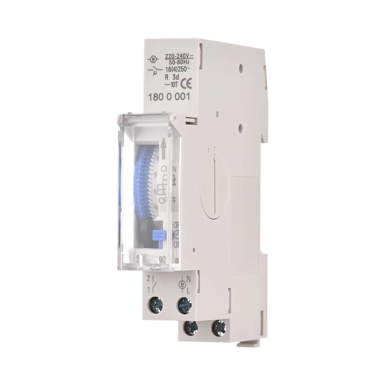 Mechanical 24 Hours Timer Switch DC 12V 30 Minutes Interval 48 Times ON/ OFF Programmable SUL180a AC220-240V