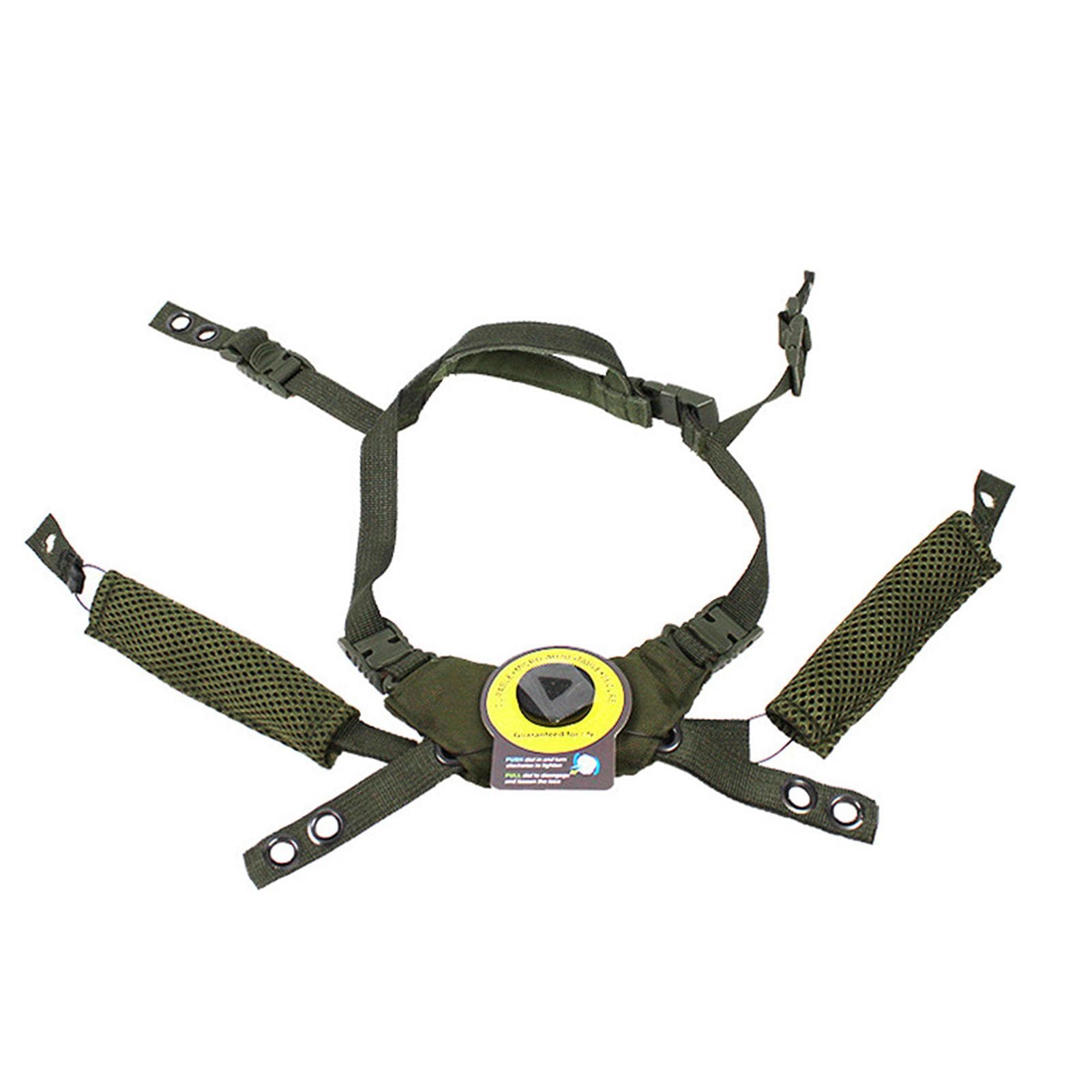 Helmet Dial Suspension System Chin Strap Replacement for Fast MICH Wendy Helmet Hanging Strap army green