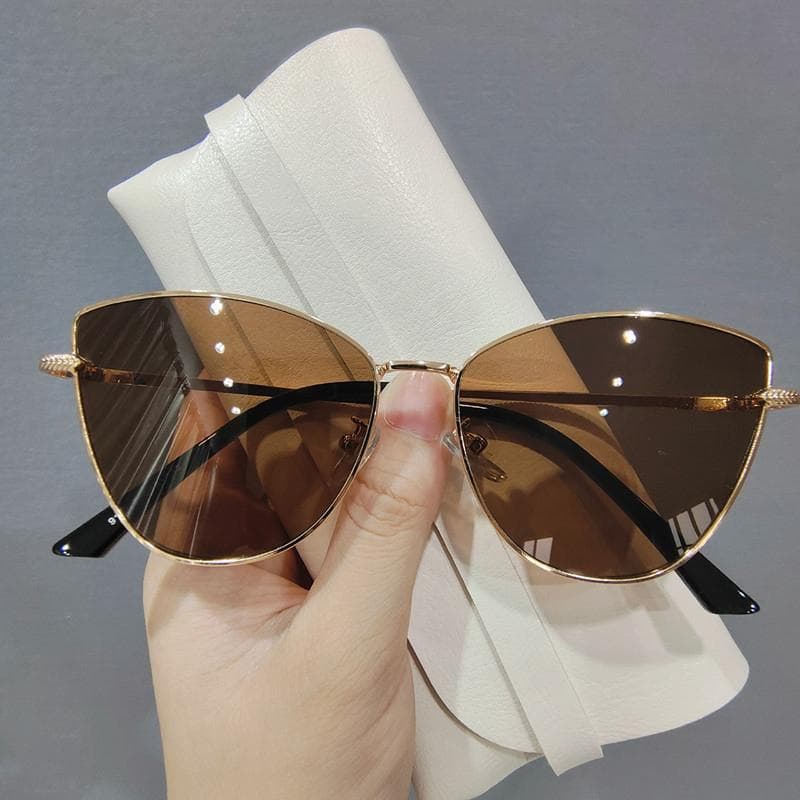 KAMMPT Vintage Cat Eye Sunglasses Women Luxury Designer Fashion Retro Trendy Sun Shades for Lady Other