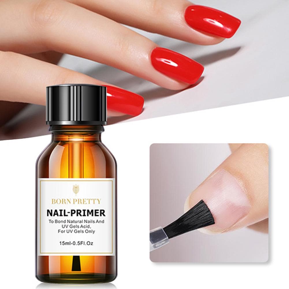 Women BORN PRETTY 15ml Pre-Step Nail Primer Bond Natural Nails UV Gel Polish Adhesive 15ml