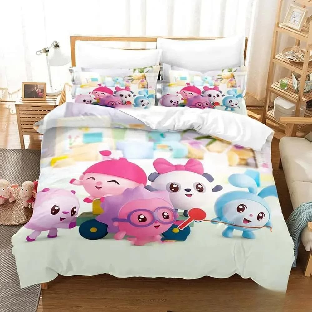 New 3D Print Cartoon BabyRiki Bedding Set Boys Girls Twin Queen King Size Duvet Cover Pillowcase Bed boys Adult Home Textiles 135x200cm 2pcs