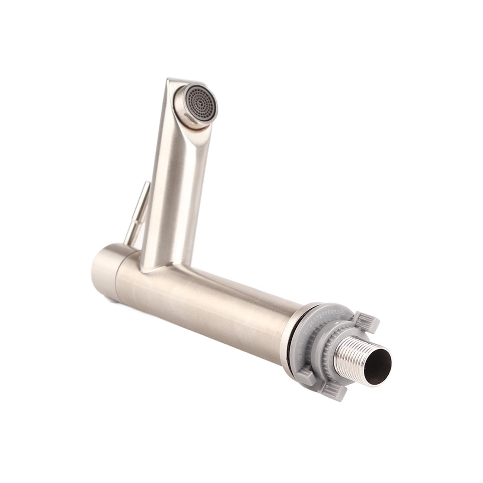 G1/2 Stainless Steel Brushed Single Cold Faucet Wash Basin Water Tap Bathroom AccessoryFlat Single