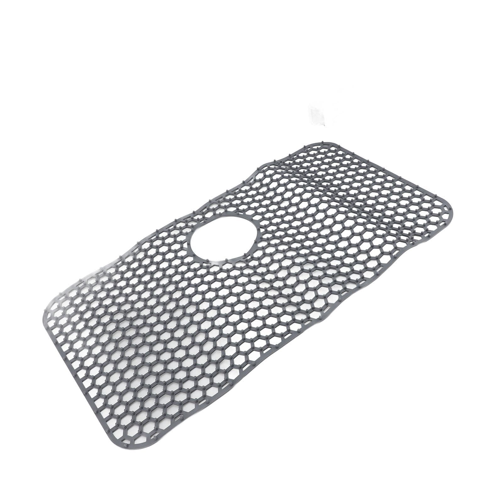 Kitchen Sink Mat Silicone Protector Hallow Heat Resistant Non Slip Drain for Countertop