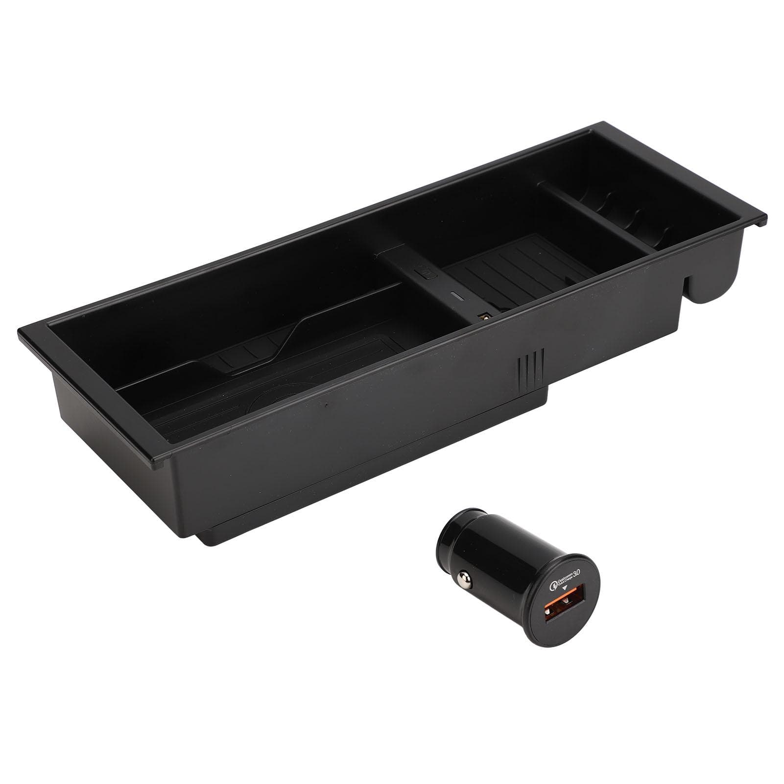 Car Wireless Charger Phone Charging Dock Storage Box 5W 7.5W 10W Output Replacement for Ford F150