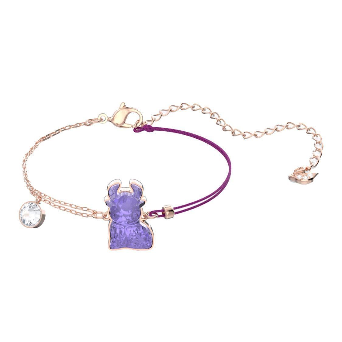 Swarovski Chinese Zodiac Ox Rose Gold Plated Bracelet Women bracelet 5599280 Box (Random Color)
