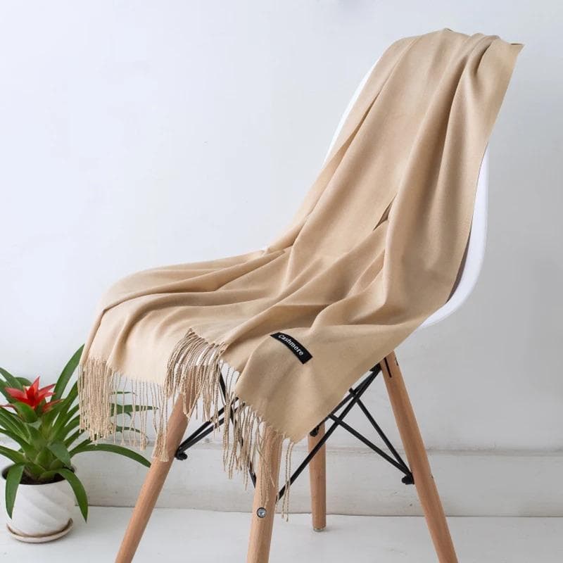 Desgine Brand Solid Women Cashmere Scarf Autumn Winter Warm Shawls Wraps Men's Pashmina Tassels Scarves Female