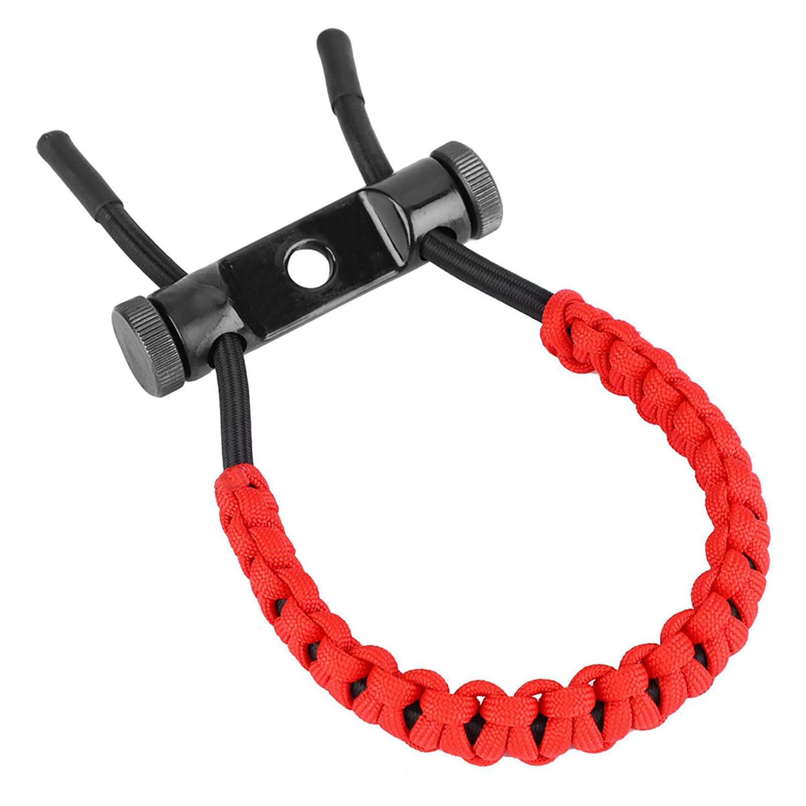 Archery Equipment Adjustable Compound Wrist Rope Polyester Braided Strap Cord (Red)