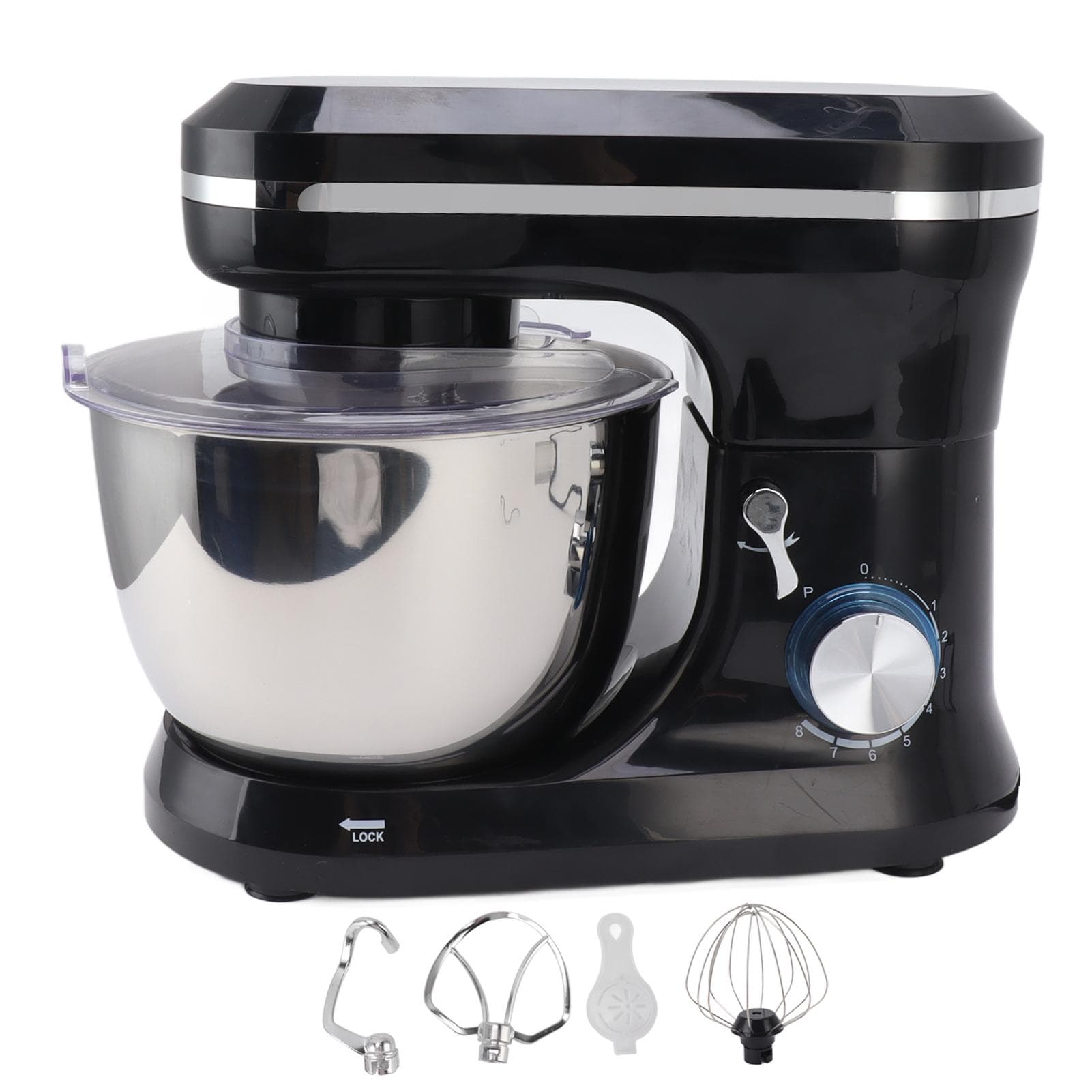 1000W Electric Stand Mixer Dough Hook Flat Beater Attachments 8 Speeds 4.5L Stand Mixer for L