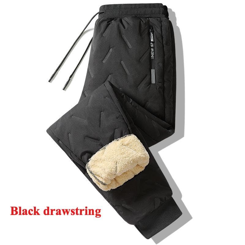 Men's Winter Fleece Lined Joggers Thermal Trousers Outdoor Athletic Running Sweatpants Warm Pants Casual Thickened Breathable Pants for Male 6XL