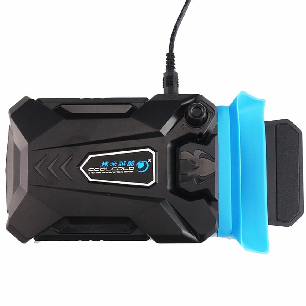 COOLCOLD K27 Portable Notebook Laptop Cooler USB Air Extracting Cooling Vacuum Fan Radiator black