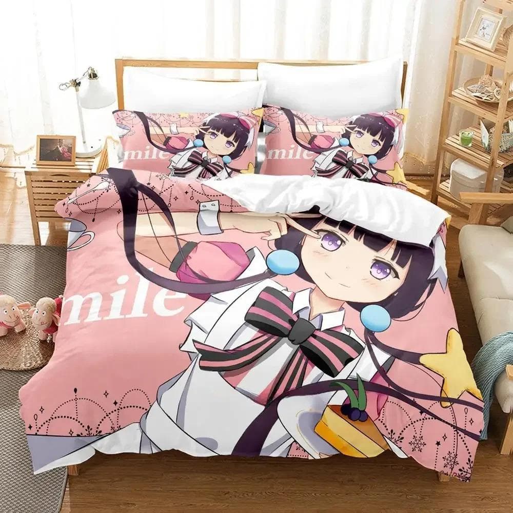 3D Kawaii Blend S Bedding Set Single Twin Full Queen King Size Bed Set Adult Kid Bedroom Duvet cover Sets 3D Anime Bed Sheet Set 70x133cm 2pcs