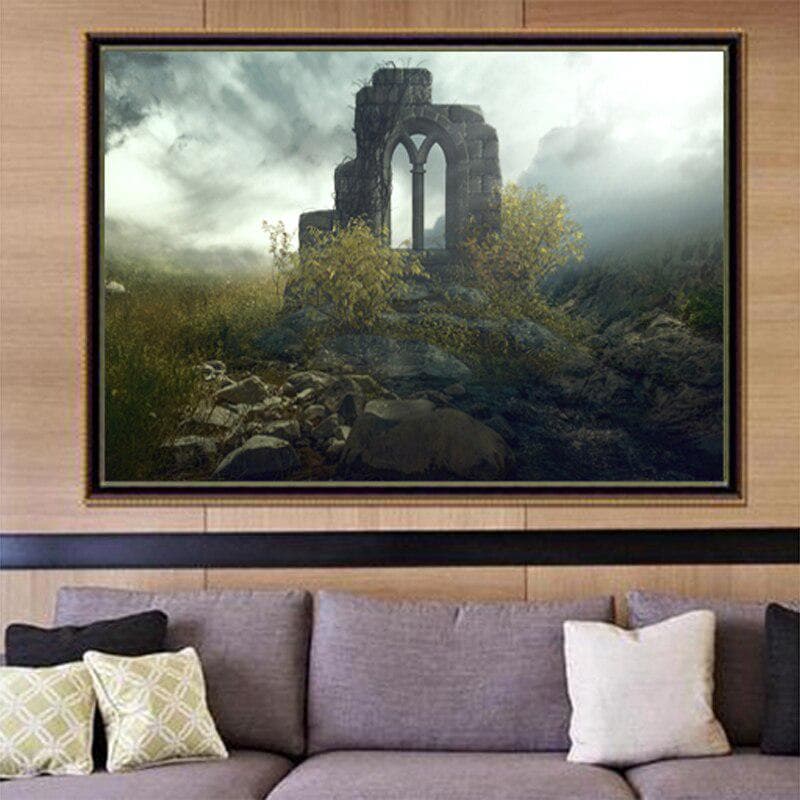 DIY Diamond Embroidery Scenery Full Diamond Painting Landscape Cross Stitch Round Drill Christmas Gift 20X30CM