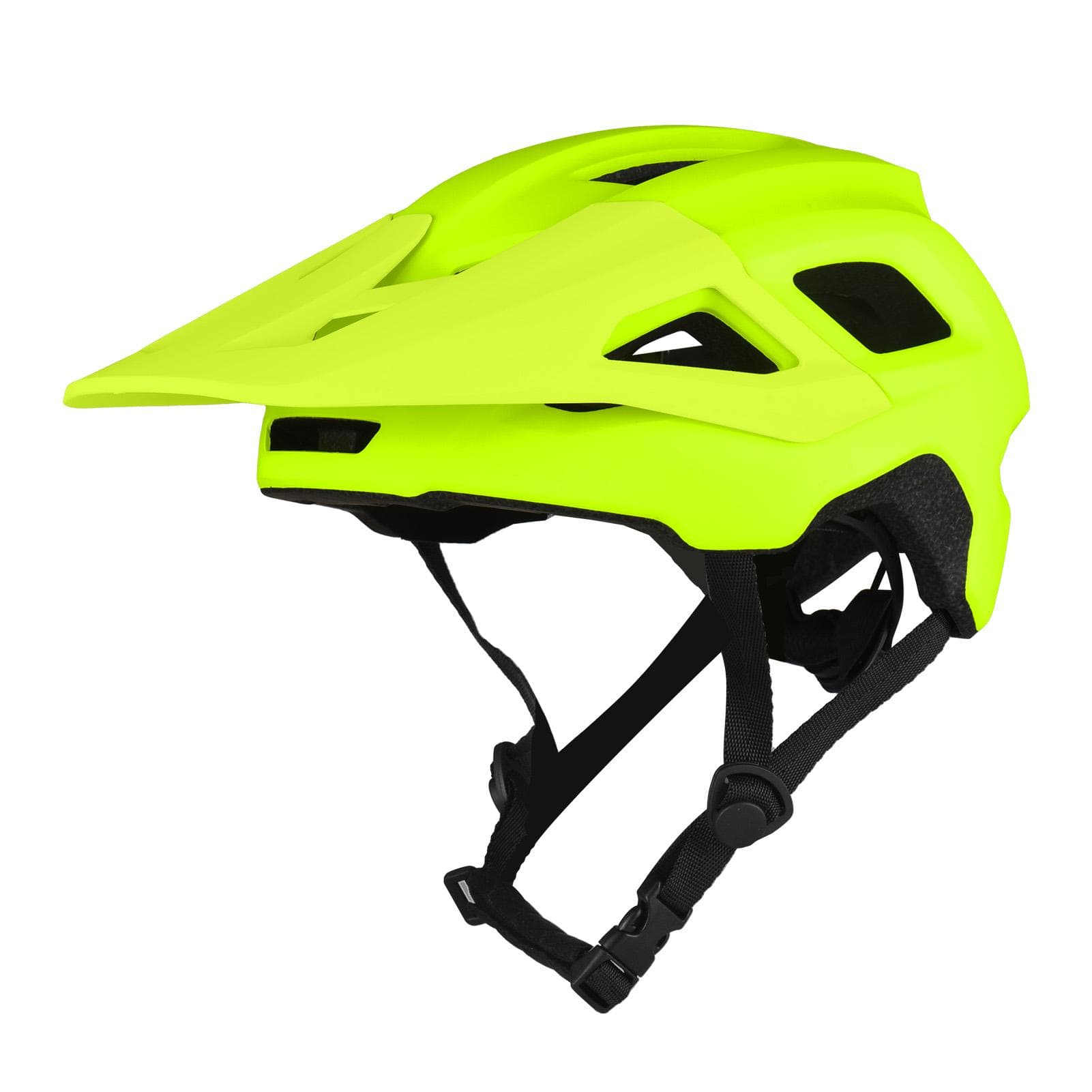 Mountain Bike Helmets 17 Vents Breathable Cycle Helmet EPS Bicycle Helmet with Detachable Sun Visor green
