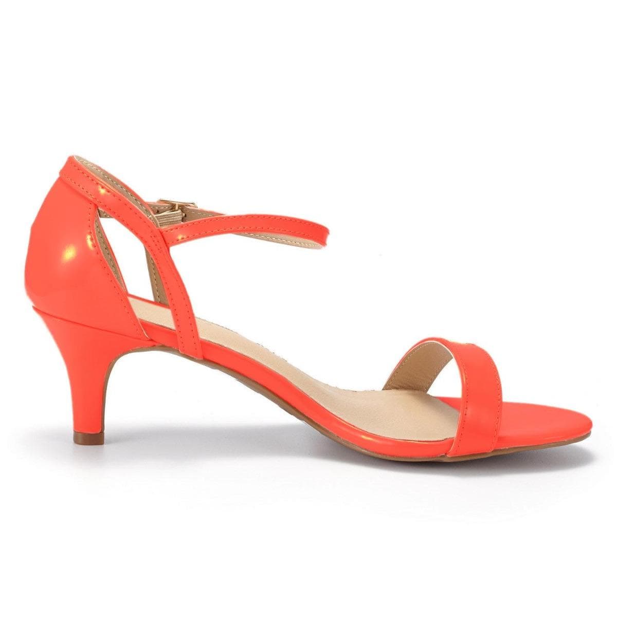 Patent Summer Sexy Party Low Heels Sandal Women Pumps Shoes Wedding High Heels Women Shoes Pumps shoe 36 orange