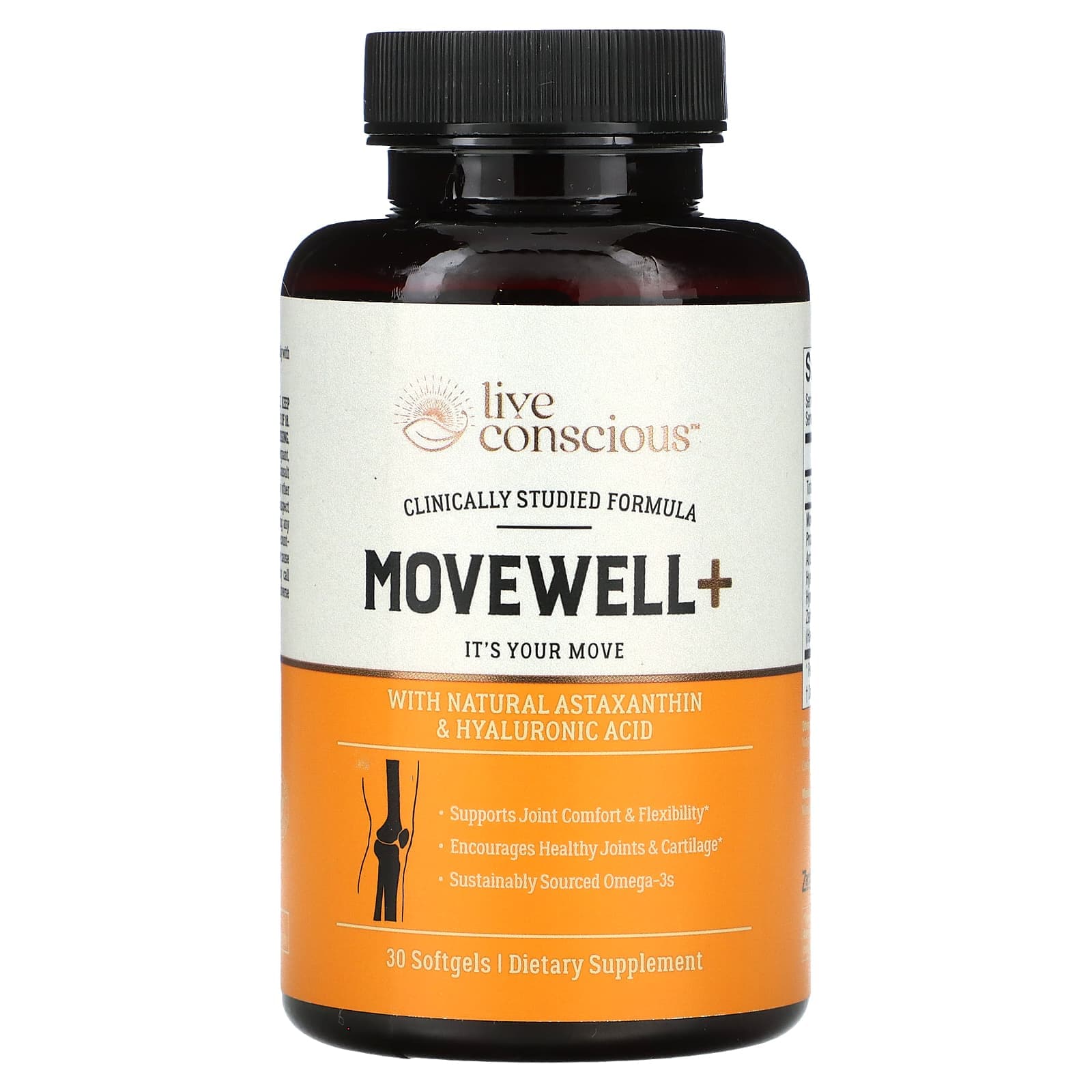 Live Conscious, Movewell+, 30 softgels