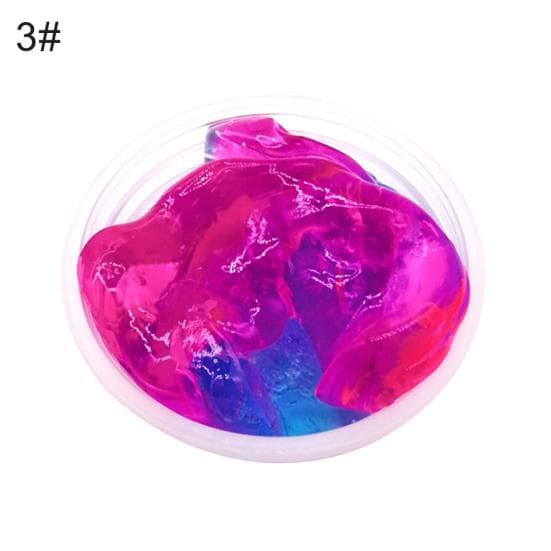 Multicolor Clear Crystal Slime Stretchy Clay Kids Toy