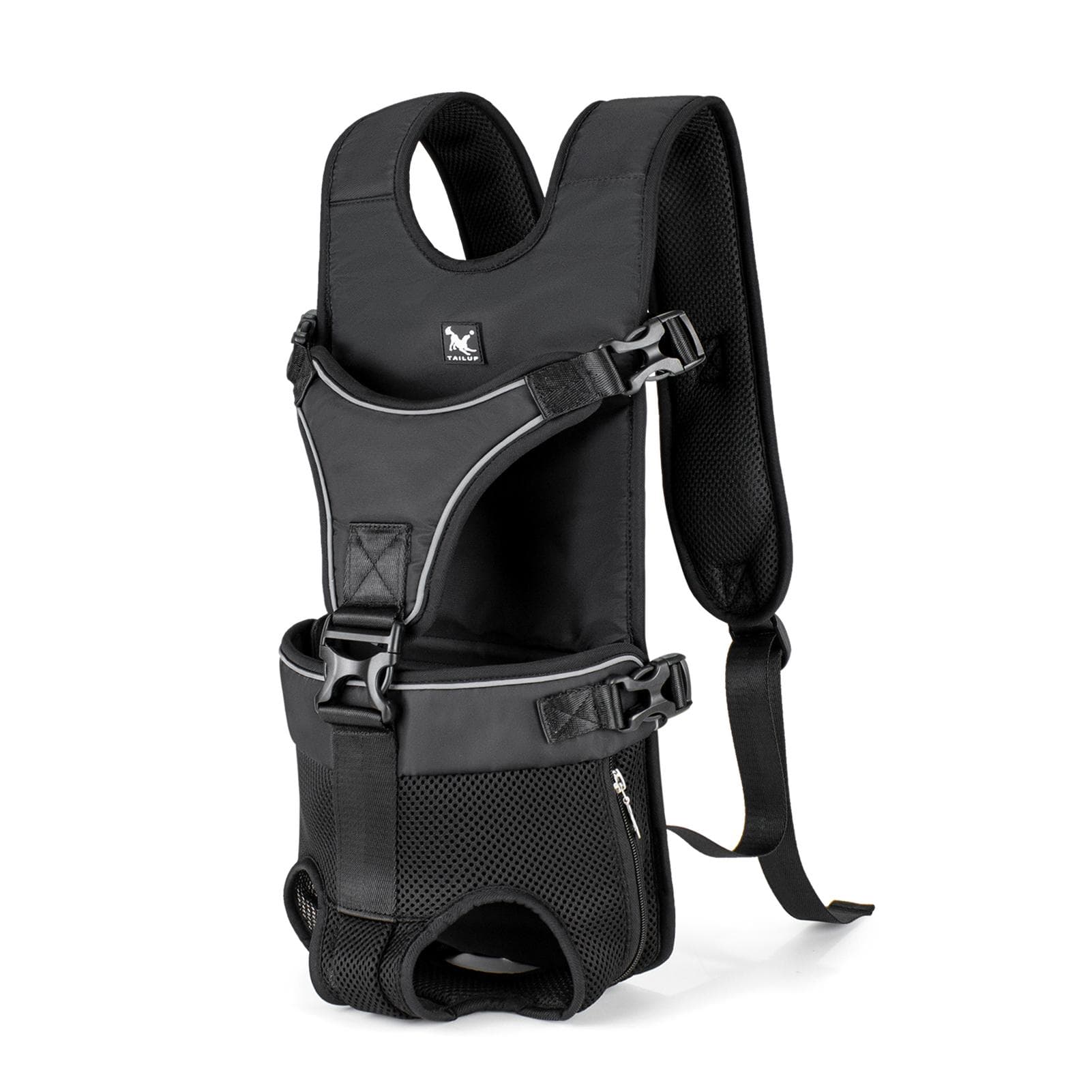 TAILUP Pet Carrier Backpack for Dogs Water-Resistant Adjustable Comfortable Convenient Suitable for M black