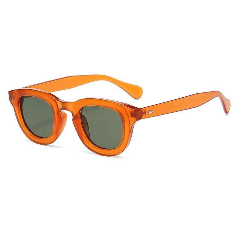 New Sunglasses for Women Oval Thick Frame Retro Small Face Multi Color Fashion Sun Glasses Stylish UV Protection