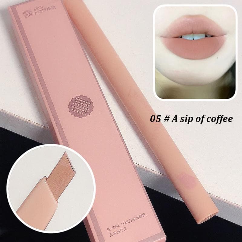 Dessert Lip Liner Automatic Rotating Waterproof Lasting Lipstick Lip Liner Pen Lip Makeup