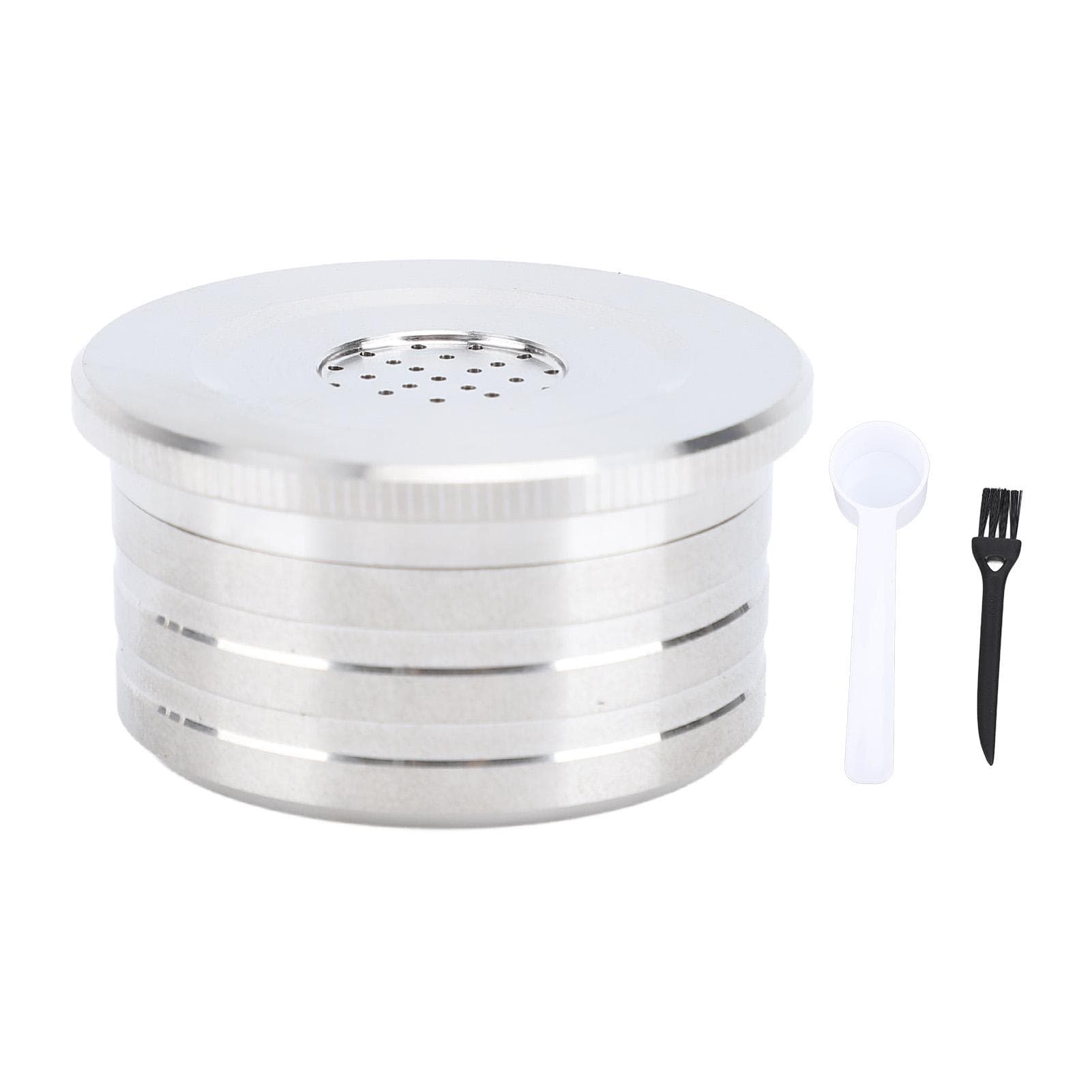 Reusable Coffee Capsule Stainless Steel Reusable Coffee Pod for DELTA Q Coffee Machine with Paper with Brush Spoon