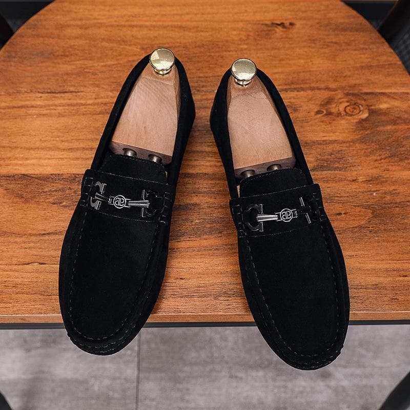 Bean Shoes Men Lazy Driving Men’s Shoes Breathable Men’s Casual Shoes Loafers. 42