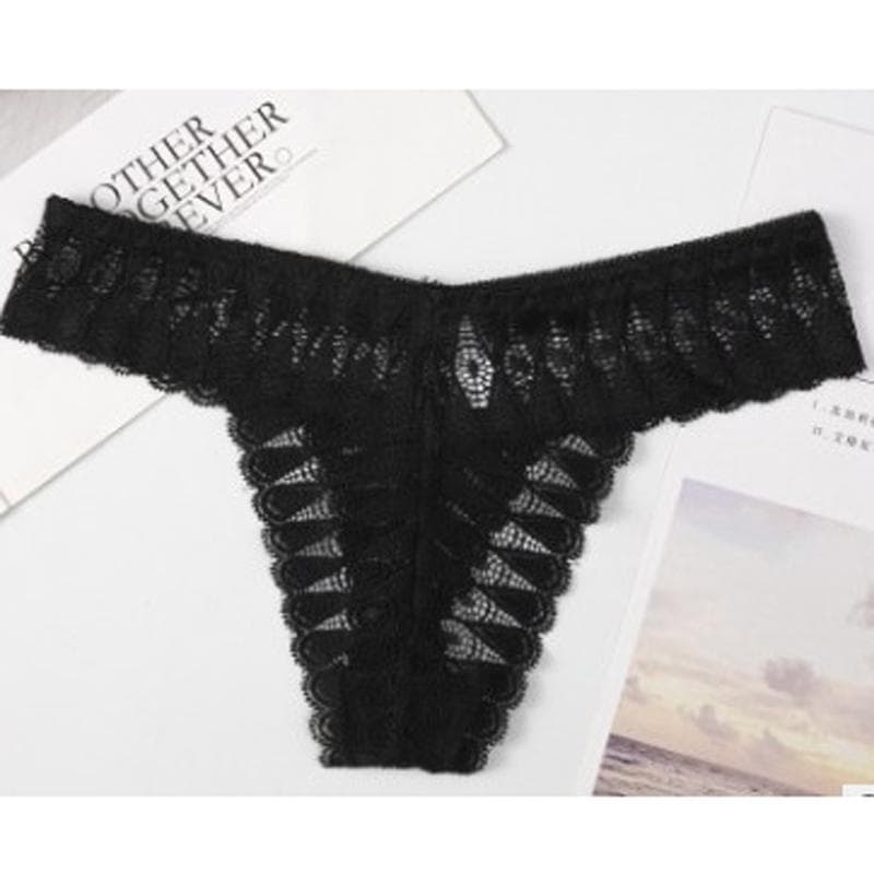 CINOON Amazing Women Lingerie G String Lace Underwear Femal Sexy T-Back Thong Low Waist Panties Hot Sale Transparent Knickers one size
