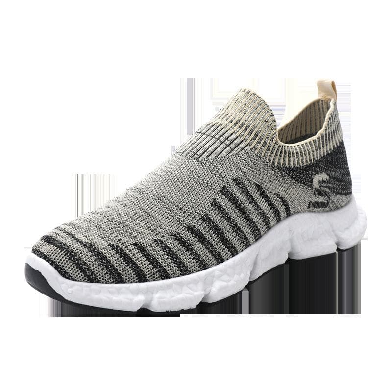 New Autumn New Men's Single Shoes Korean Version Soft Bottom Socks Mouth Casual Shoes Flying Weaving Breathable 44