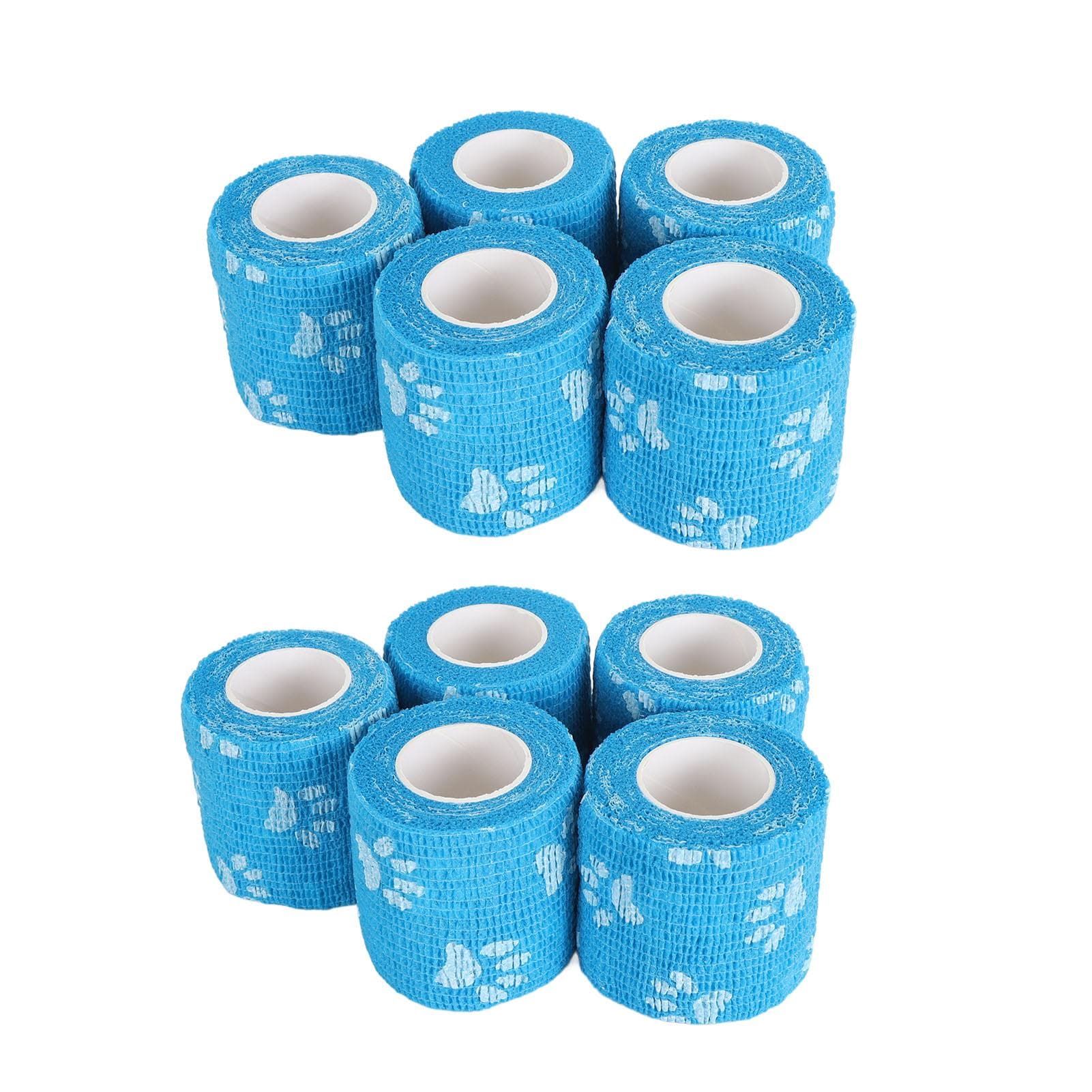 10Pcs Pen Machine Grip Tape 5cm Wide Paw Print Pattern Non Slip Self Adhesive Elastic Pen Machine