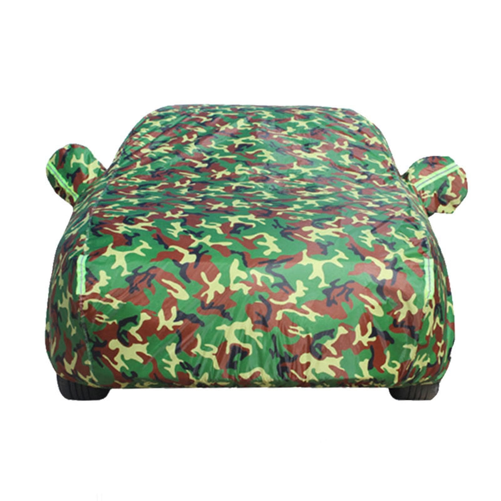 Car Cover All-weather Protection Full Covers with Reflective Strip Camouflage Style Auto Cover L camouflage