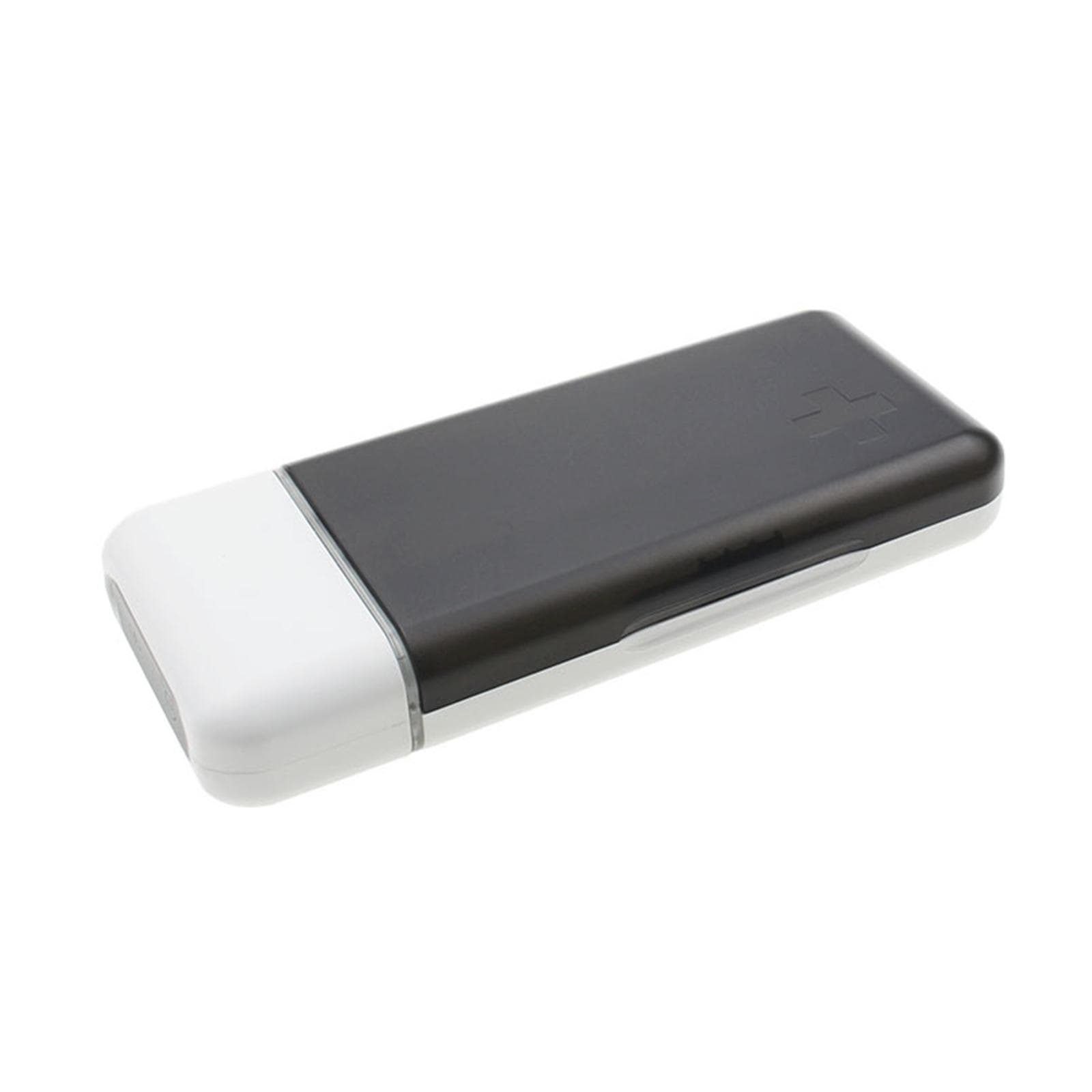 Portable Mini Pill Box with Timer Reminders 6 Compartments Pill Organizer Smart Pill Dispenser with grey