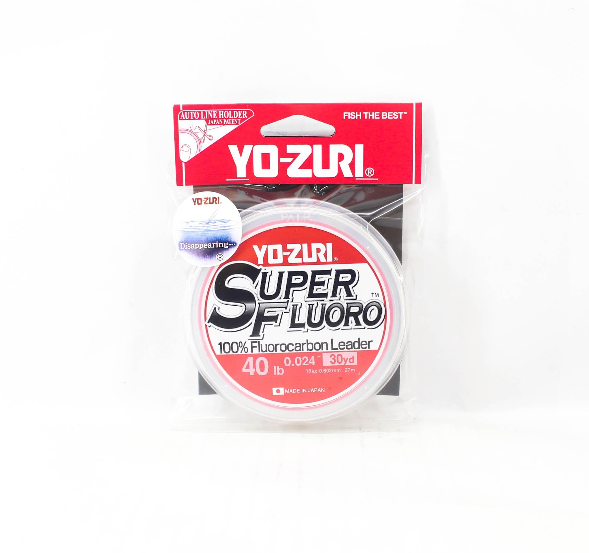 Yo Zuri Super Fluoro Fluorocarbon Leader 30yds 40lb 0.602mm R1490-NC (8687) clear