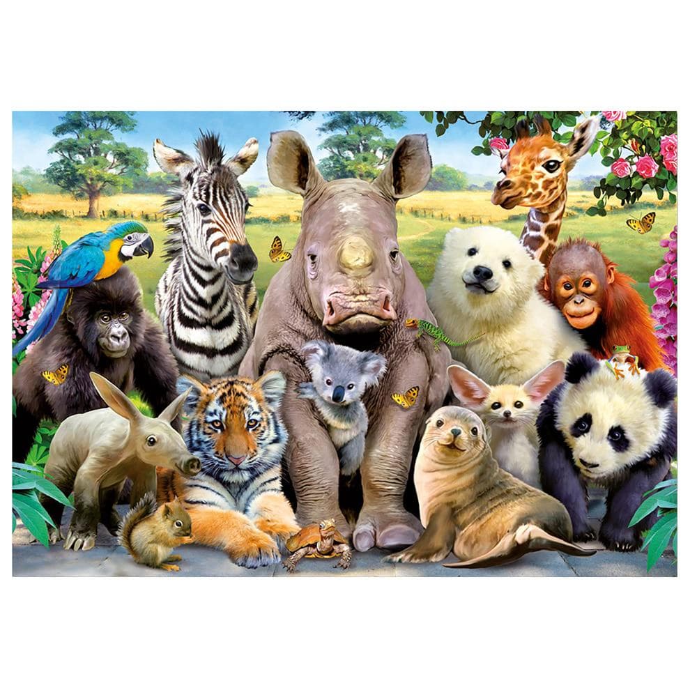 DIY Diamond Painting Animal Group Panda Tiger Bird Full Dimaond Embroidery 20X30CM
