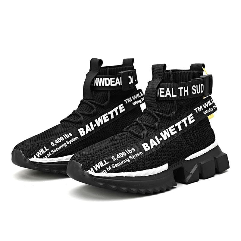 New Listing Mens Running Shoes Fashion Sneakers for Mens Sport Running Shoes Socks Shoes Casual Sports shoes 43 black