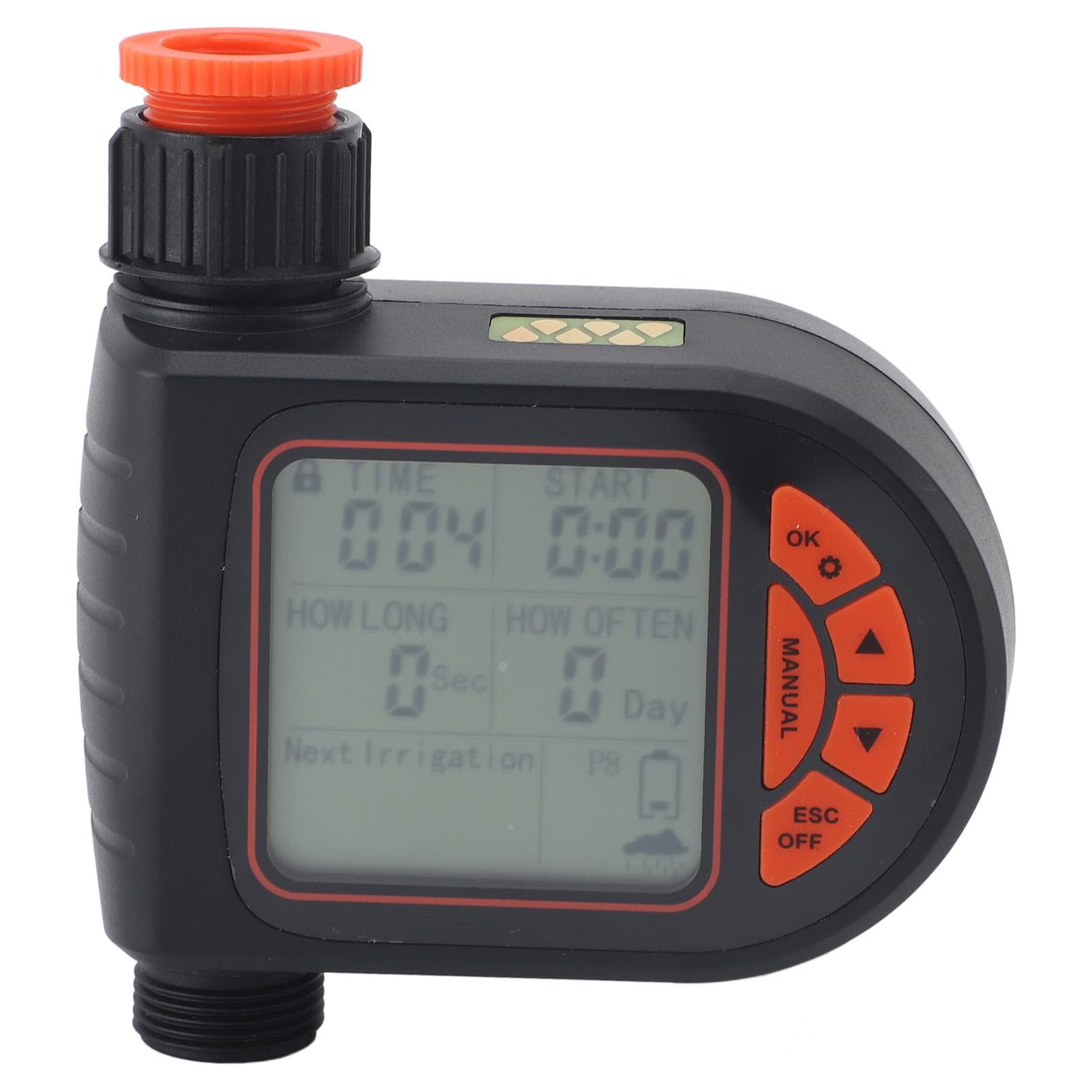 G3/4 to G1/2 Female Thread Automatic Watering Timer LCD Display Programmable Waterproof Watering