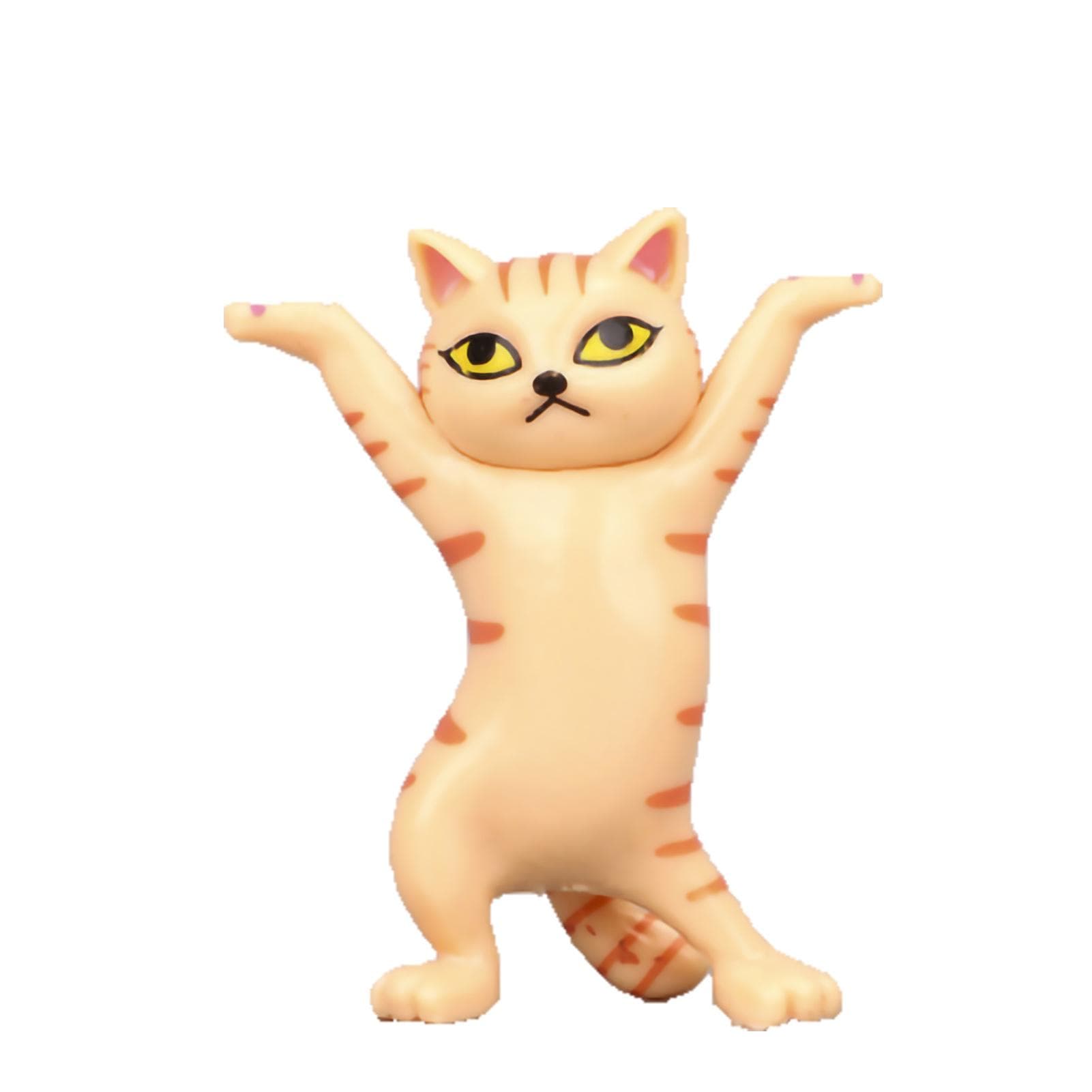 Cute Cat Earphone Stand Headset Holder Cat Pen Holder Desktop Decoration Ornament for HouseholdGrey