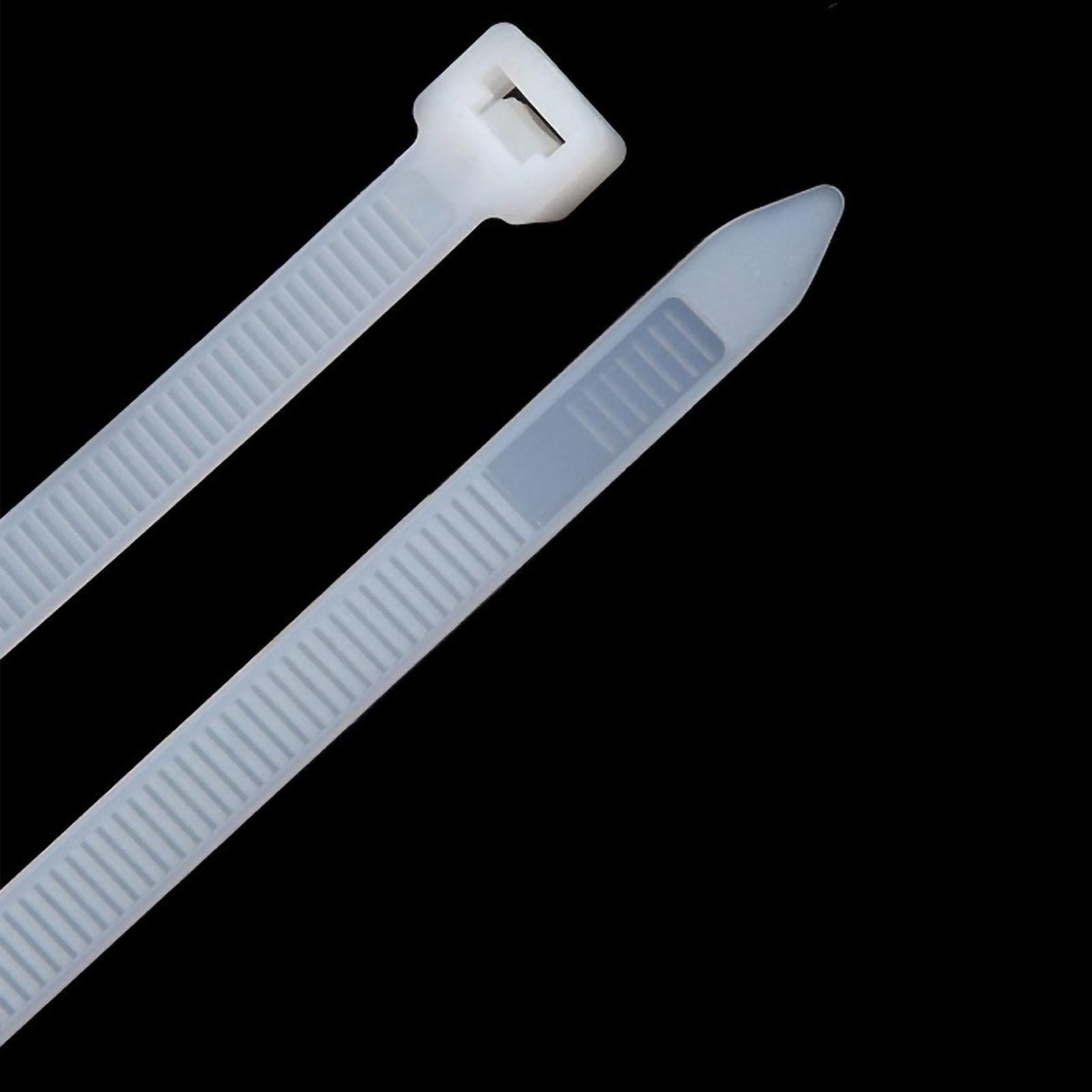 100PCS Heavy Duty Nylon Cable Ties Tensile Strength Self Locking Wire Ties for Pipeline5x300 mm / white