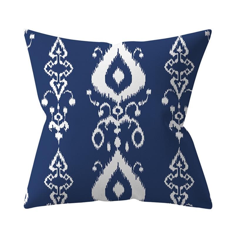 Navy Blue Mandala Nordic Geometric Pillowcase 45x45 Cushion Cover Decorative Pillow Sofa Cushion Home Decor Polyester 45x45cm