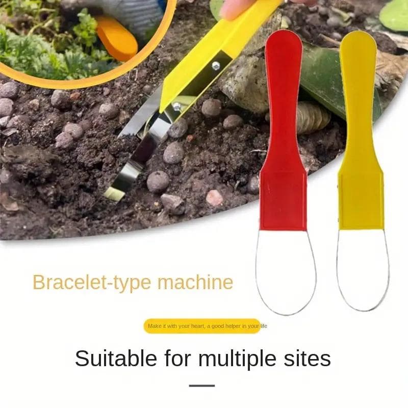 Garden Bandit Hand Loop Weeder - Durable, Easy-to-Use, V-Shaped Fork Tip for Weeding & Soil Removal, 1pc red