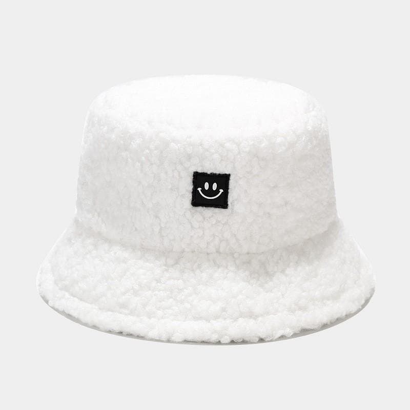 Winter Fedora Hat For Men And Women Polyester Warm Sun Protection Casual Urban Style White
